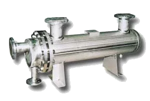 Shell-and-tube heat exchanger, Type GK, by ETS.
