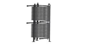 Koaxial-Wärmetauscher der Baureihe KO von ETS.