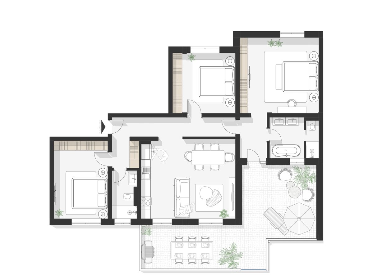 Plan apartament Ap 23