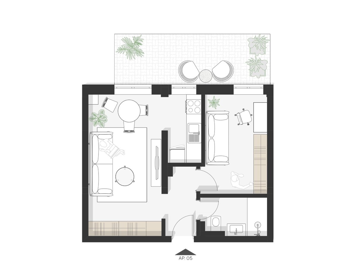 Plan apartament Ap 5