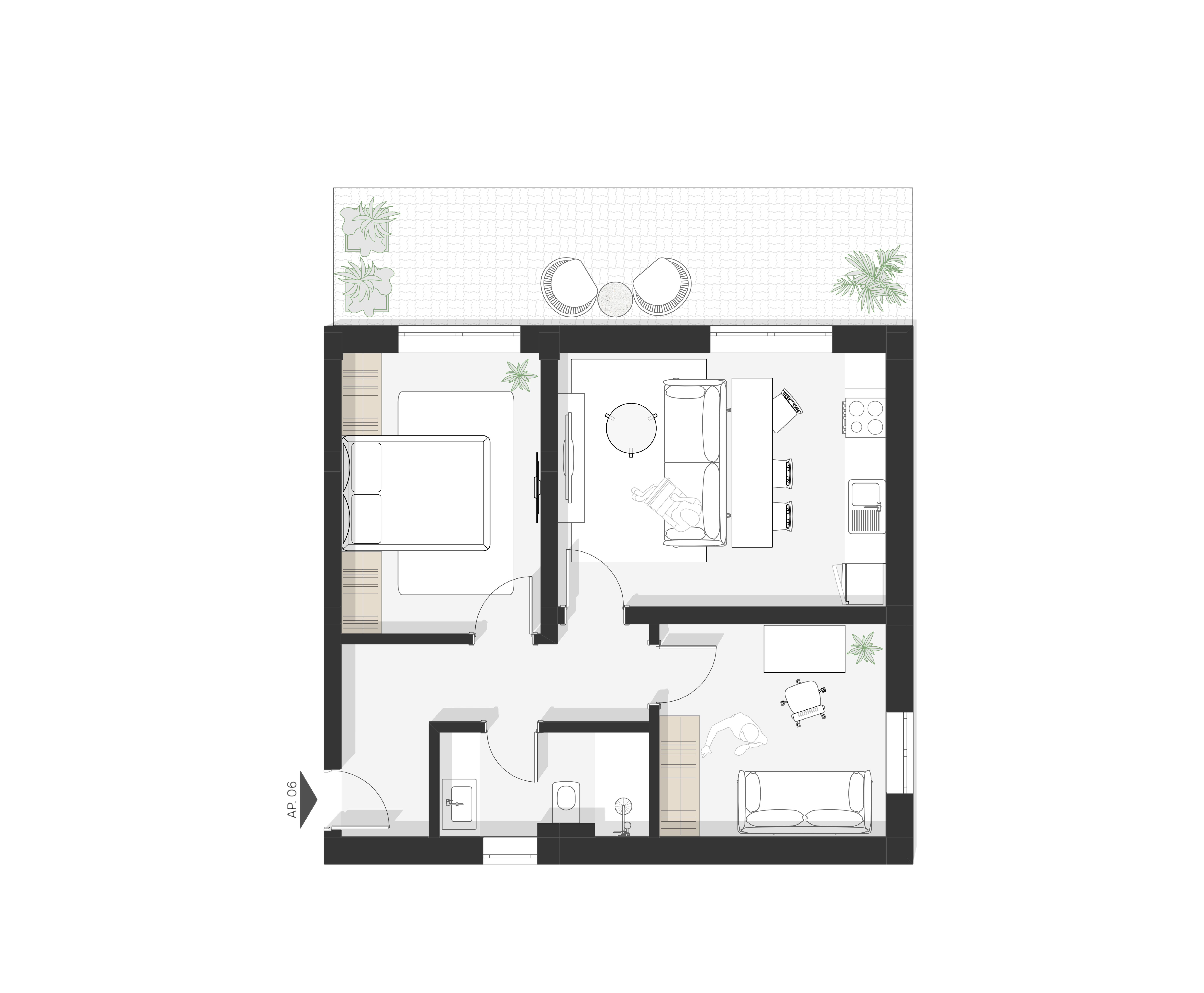 Plan apartament Ap 6
