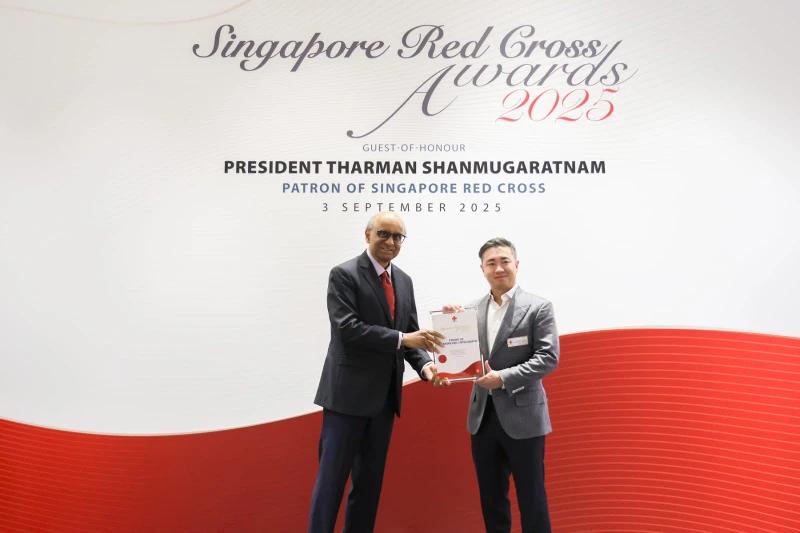 The Singapore Top Immigration team at the Singapore Red Cross Awards 2025