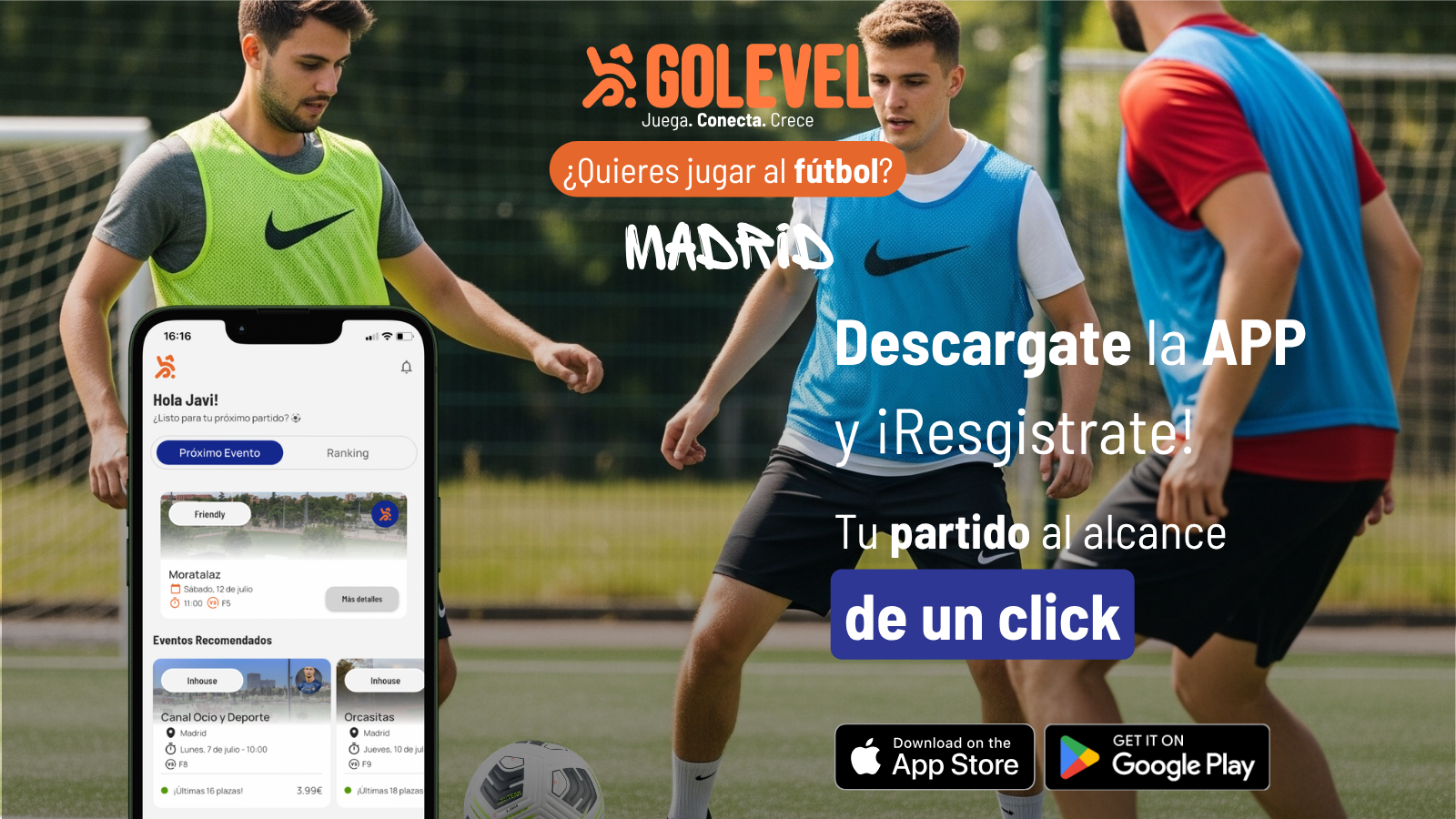 Juega fútbol en Madrid: ¿cómo, dónde y cuándo?