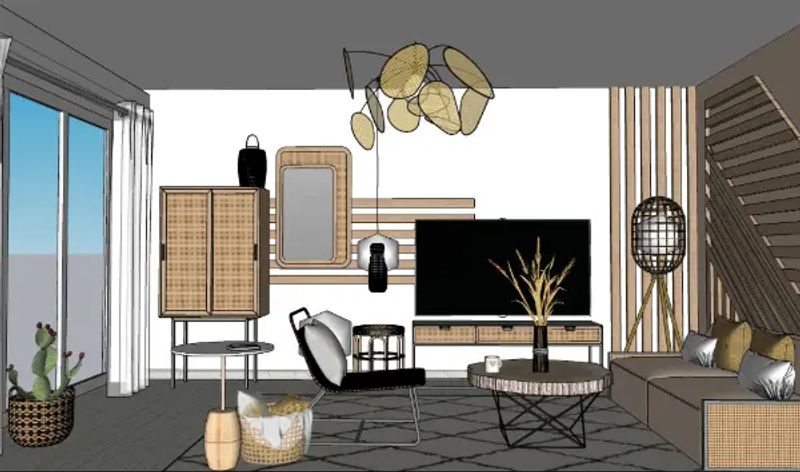 Formation SketchUp – En groupe – Modélisation 3D – 21 h — réalisation 2