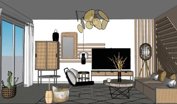 Formation SketchUp – En groupe – Modélisation 3D – 21 h — réalisation 2