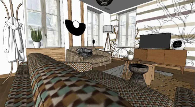 Formation Décoration intérieur sur mesure – Débutant – Modélisation 3D : volume et agencement – 12 h — réalisation 2