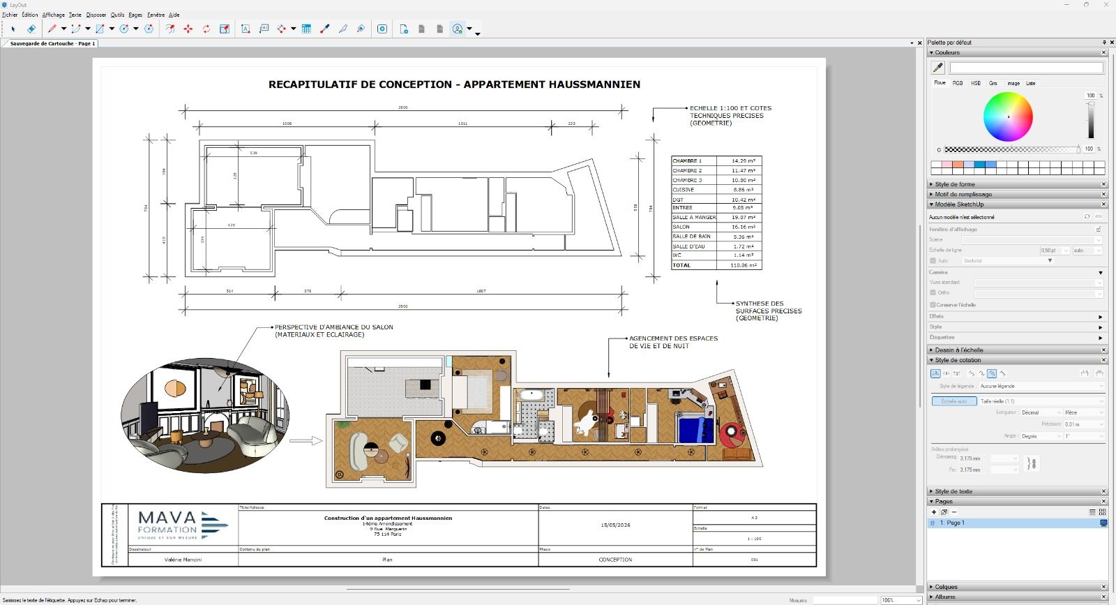 Formation SketchUp – Intermédiaire/Expert – Modélisation 3D – 15 h