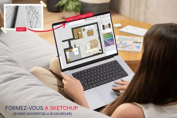 Formation SketchUp – En Groupe -Modélisation 3D – 21h (CPF)