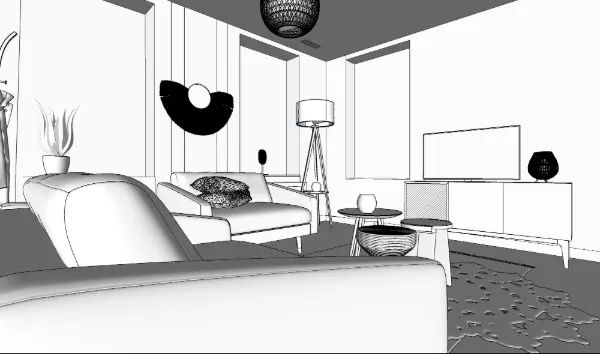 Formation Décoration intérieur sur mesure – Débutant – Modélisation 3D : volume et agencement – 12 h — réalisation 1