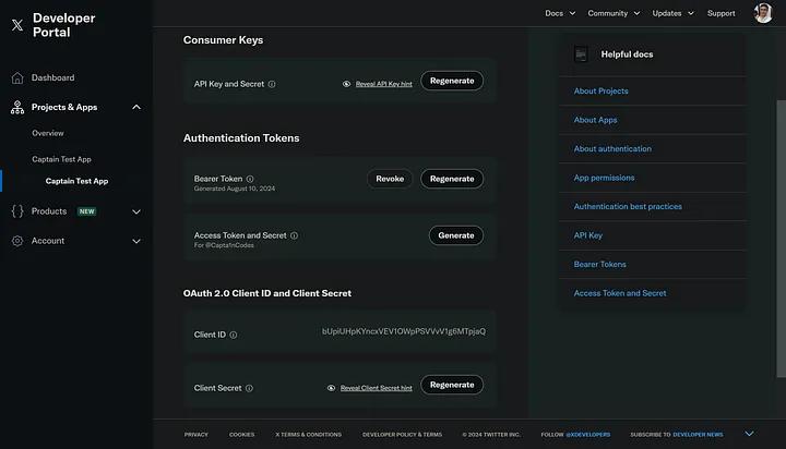 Generated & Regenerate the keys