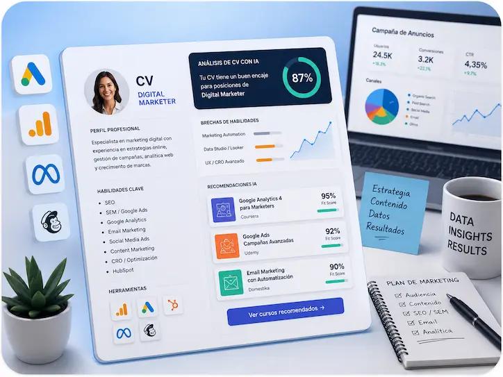 CV IA para Digital Marketer