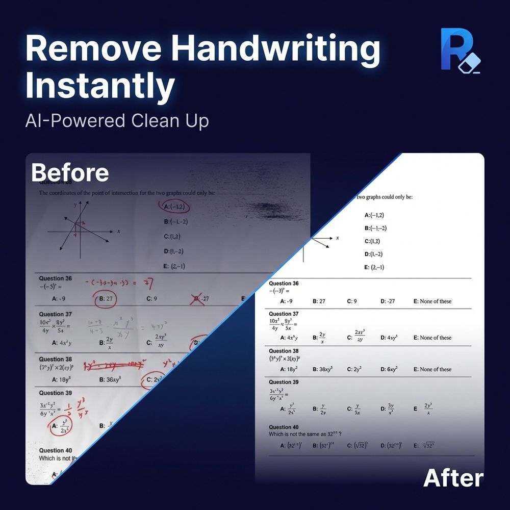 image of Remove Handwriting