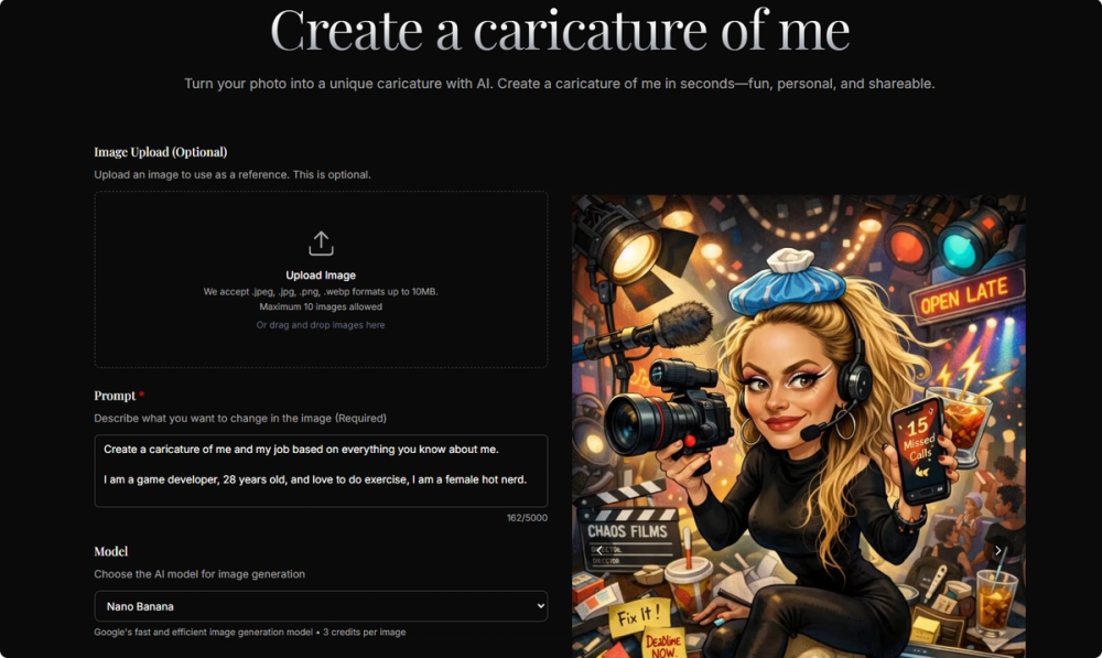 image of Create a Caricature of Me