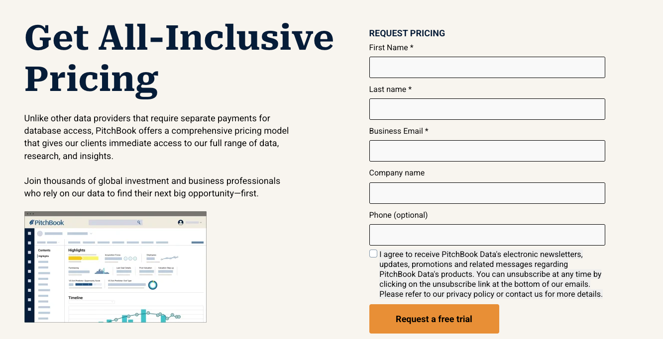 On request pricing