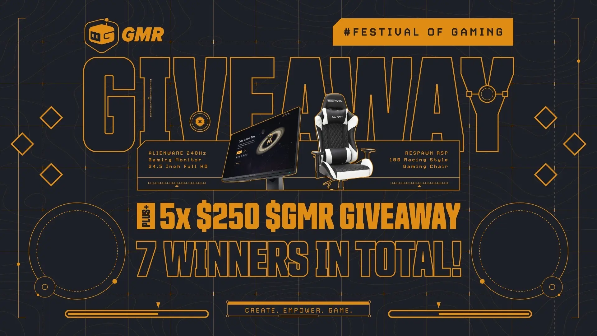 Mega Giveaway Gaming Chair, Monitor and 5x $250 of GMR