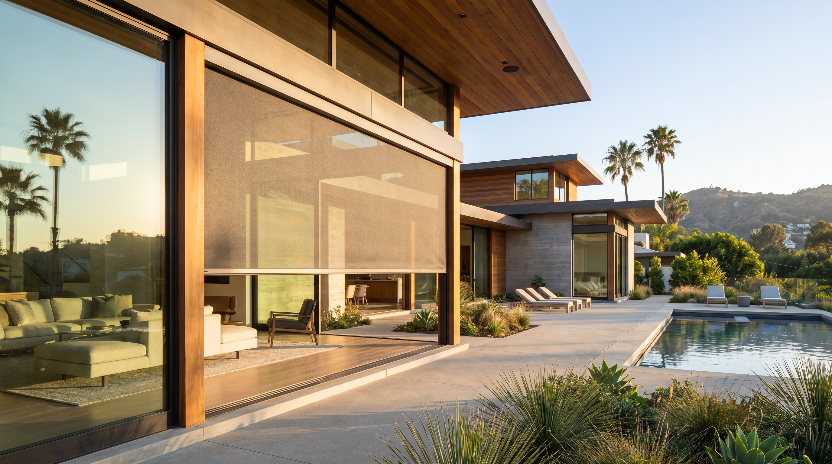 Retractable screen door installation in Los Angeles