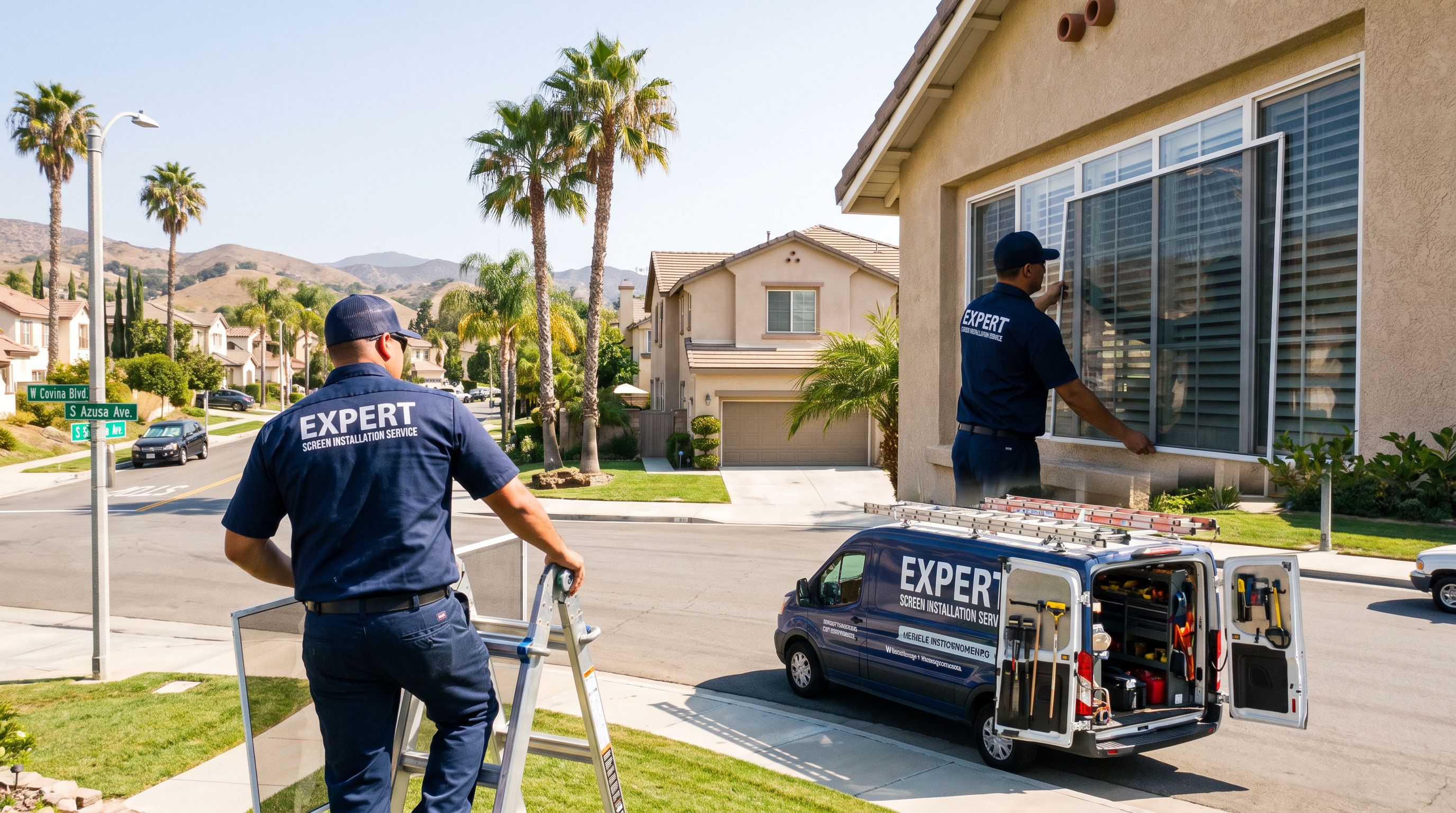 Professional window and door screen services in West Covina, CA
