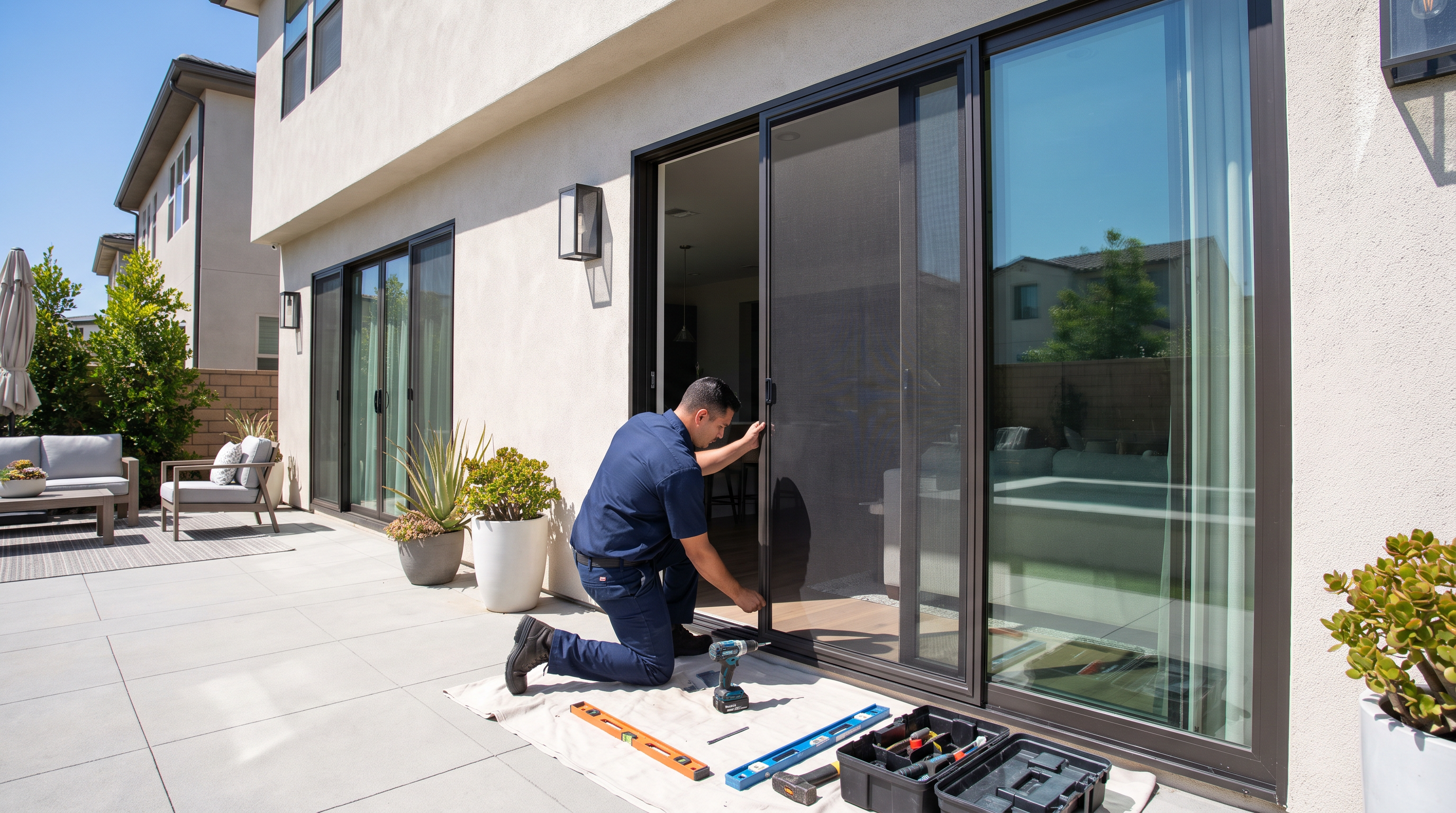 Professional screen door installation service in Los Angeles