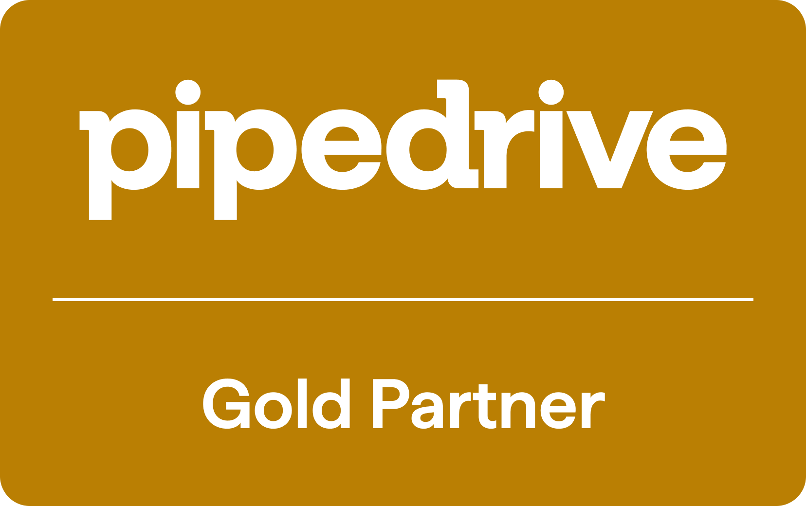 Pipedrive Gold Partner Badge