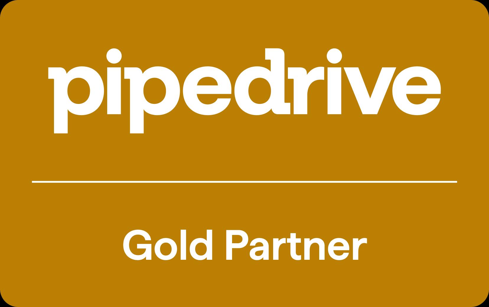 Pipedrive Gold Partner badge