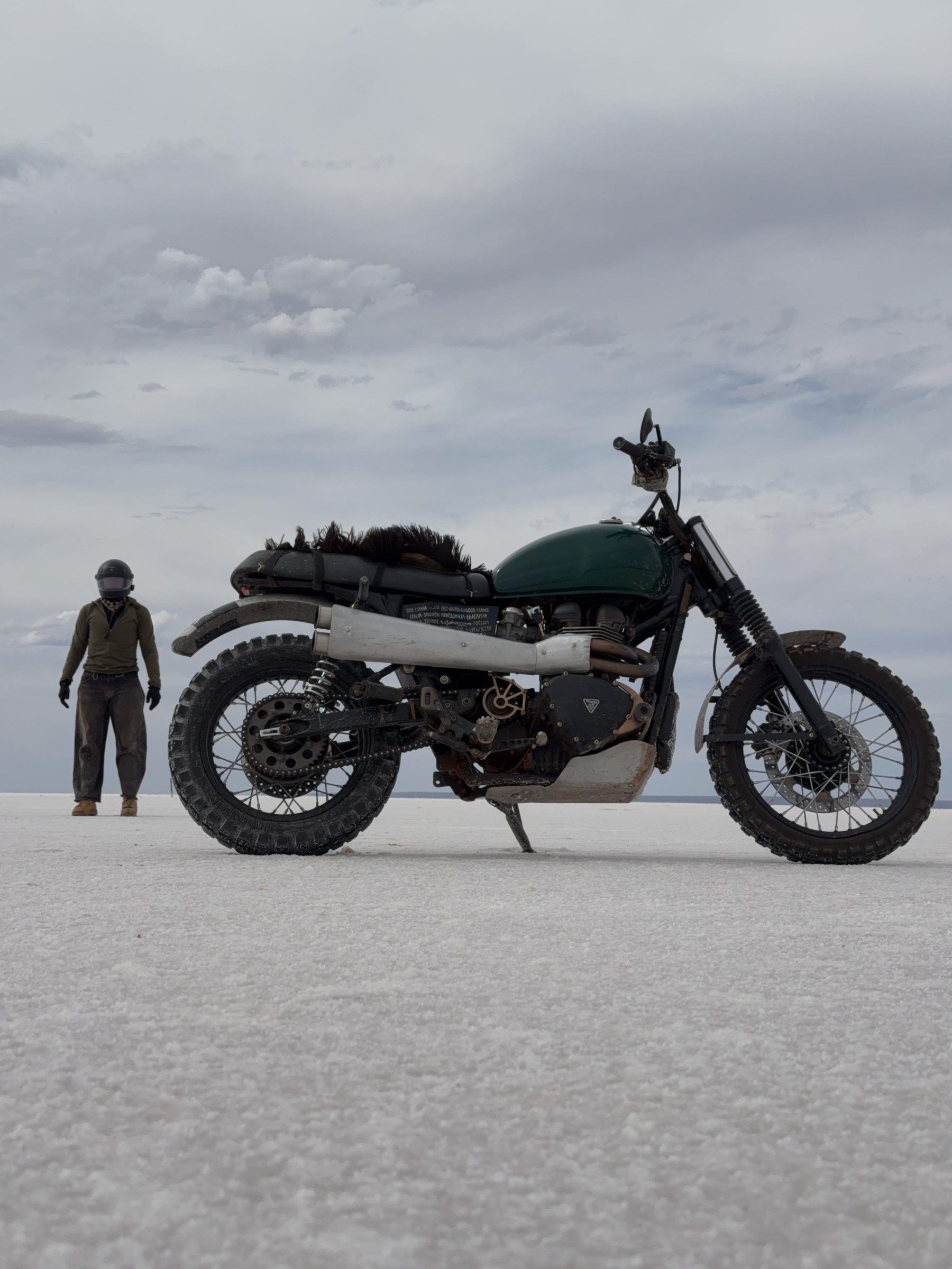 Eddie on his motorcycle