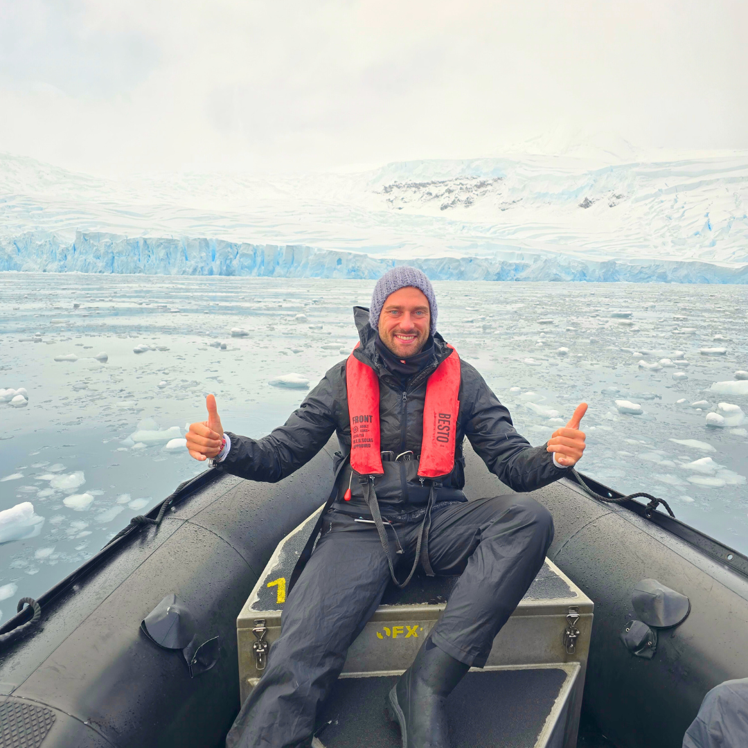 David Bossek during his traverse from Antarctica toward Alaska.