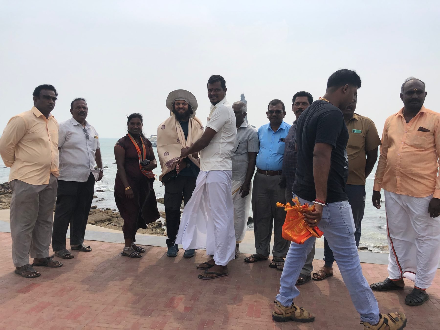 A moment along Omkar's route