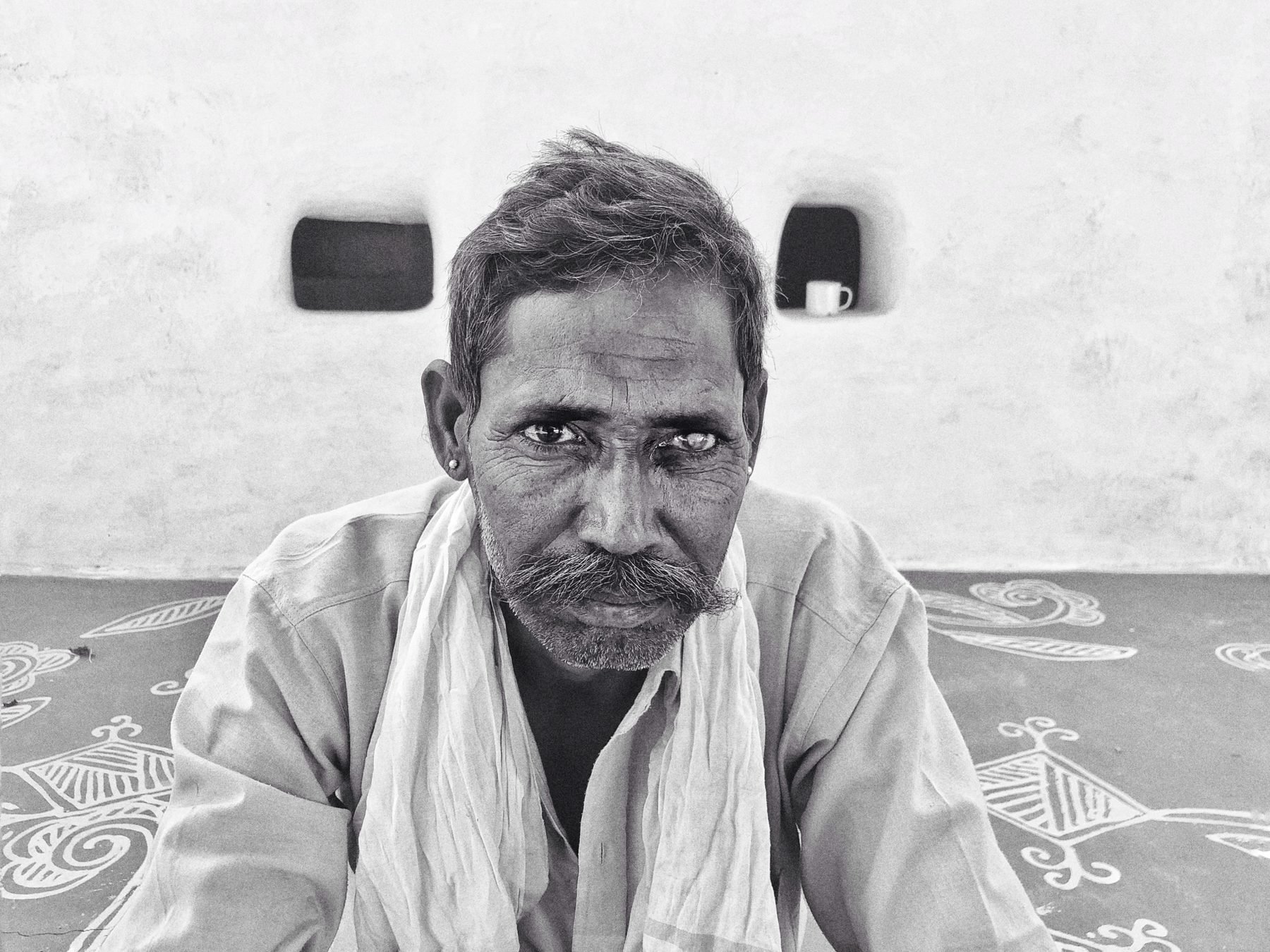 A portrait taken along Omkar's route