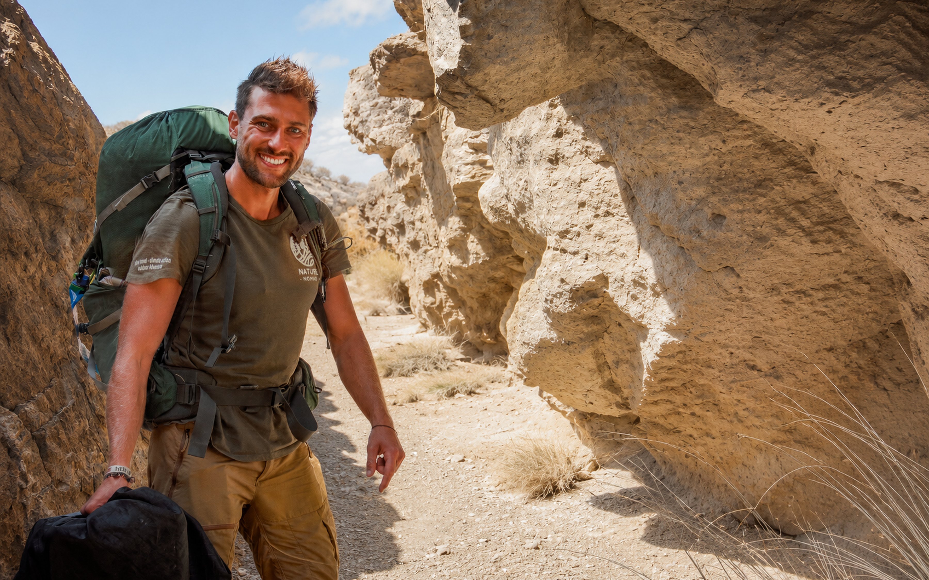 David Bossek leading a Mindful Mountain Adventures group hike.