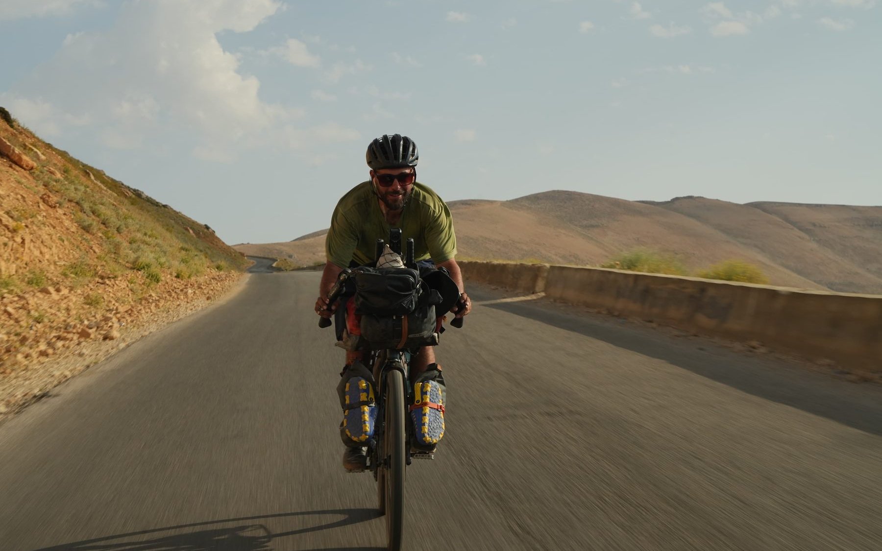 Samer Abouhamad on his bike