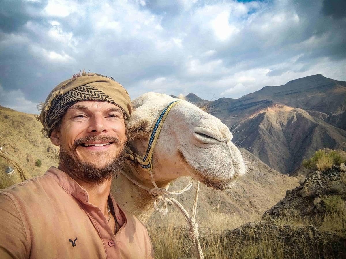 Yann Busnel and Rouhoul the camel