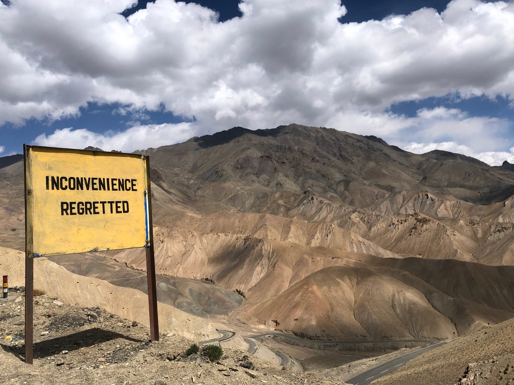 A portrait taken along Omkar's route