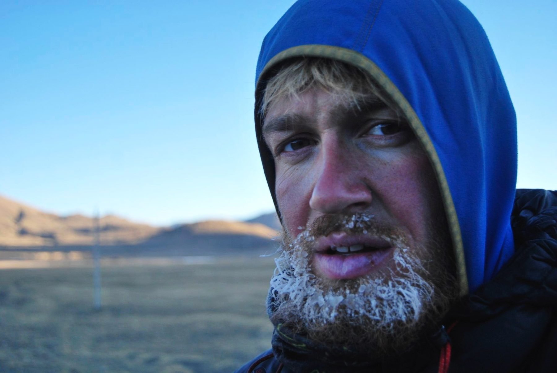 Jelle Veyt on an expedition