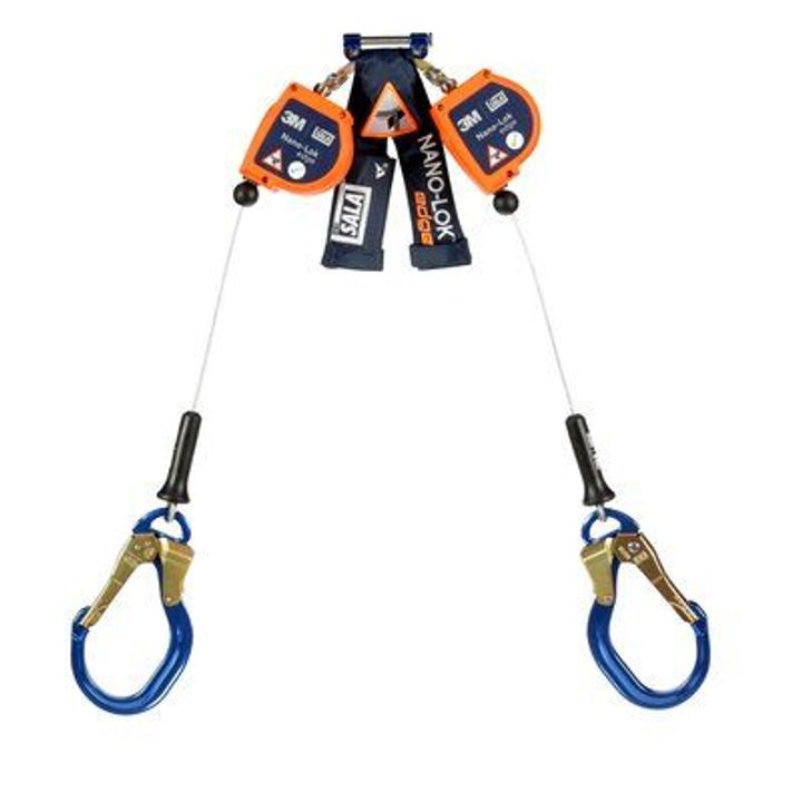 DBI-SALA® Nano-Lok™ Edge 鋼纜式雙鉤銳利邊緣用 自動回縮救生索 3500231