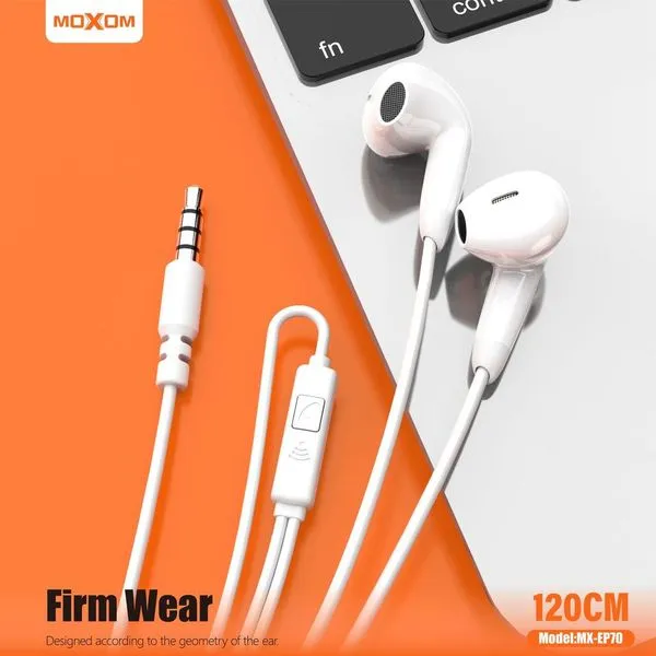 Moxom MX-EP70 Stereo Sound Wired Earphones
