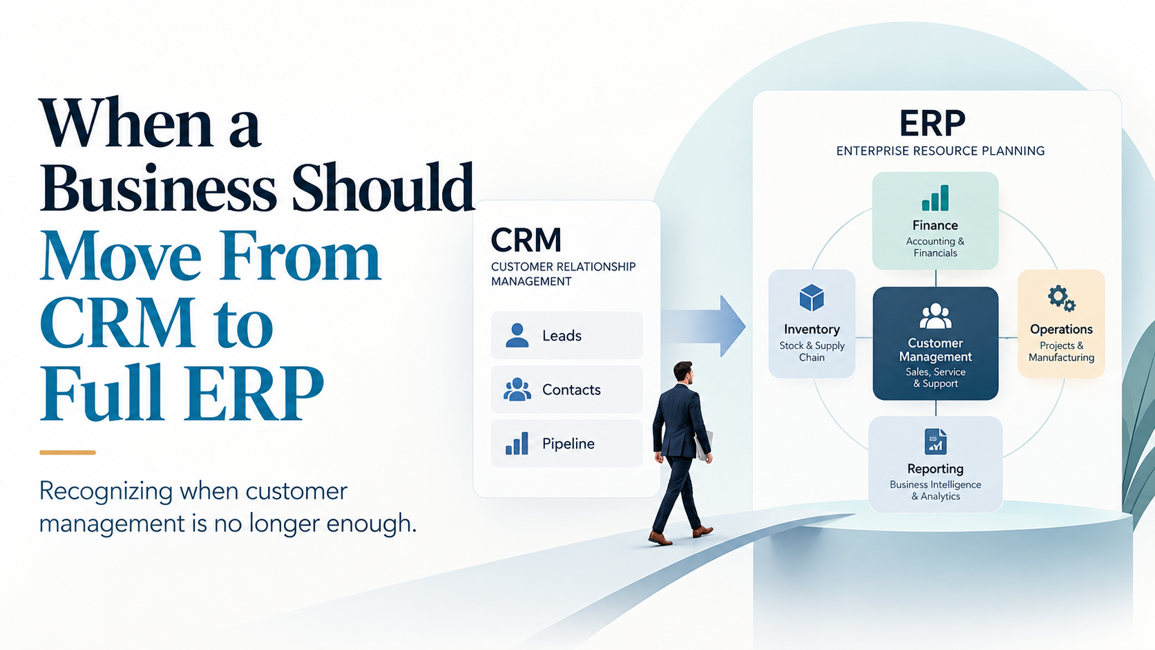 When a Business Should Move From CRM to Full ERP