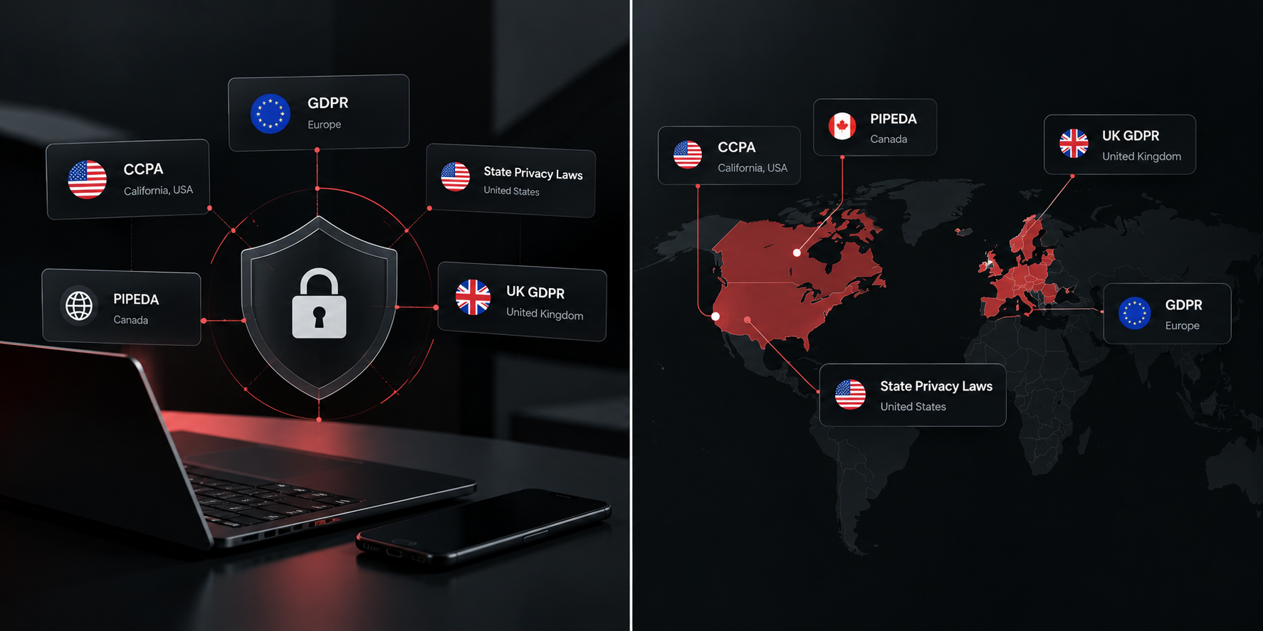 A practical overview of major data privacy regulations business apps may need to address, including GDPR, California privacy laws, U.S. state laws, and other regional requirements.