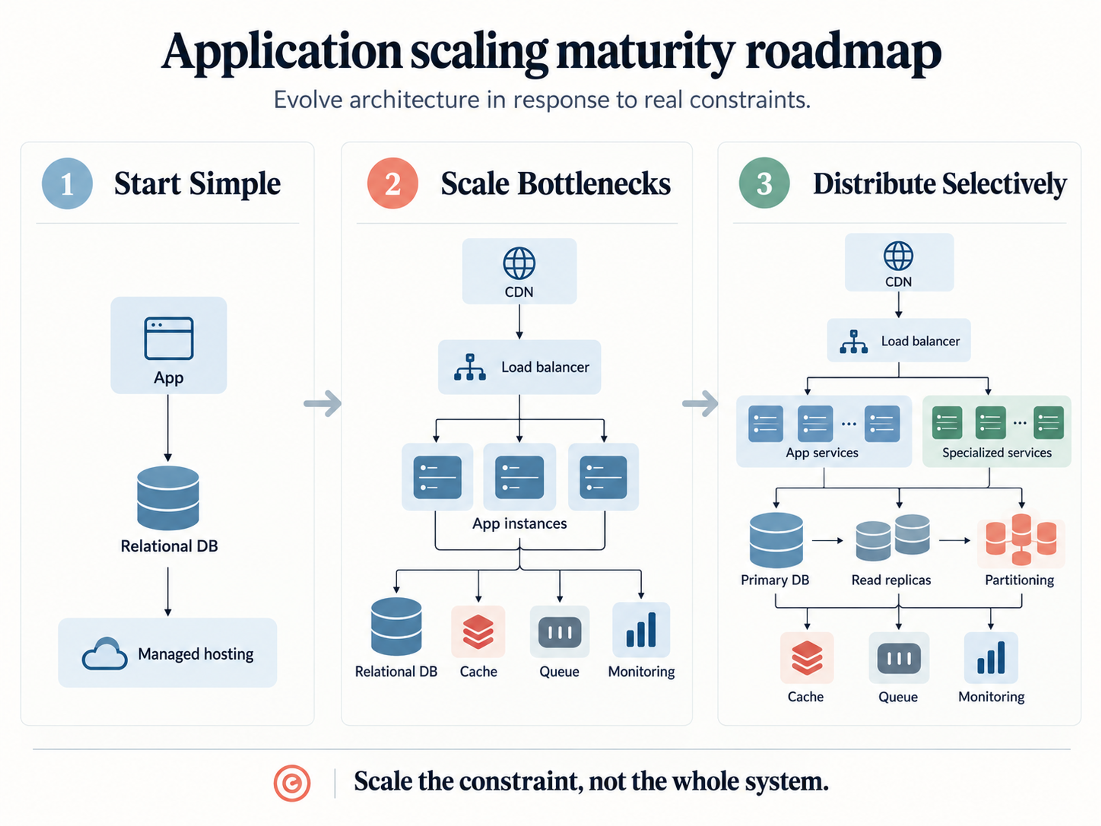 Web application scaling roadmap