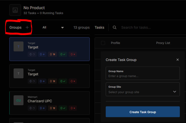 Creating Tasks in Refract Bot