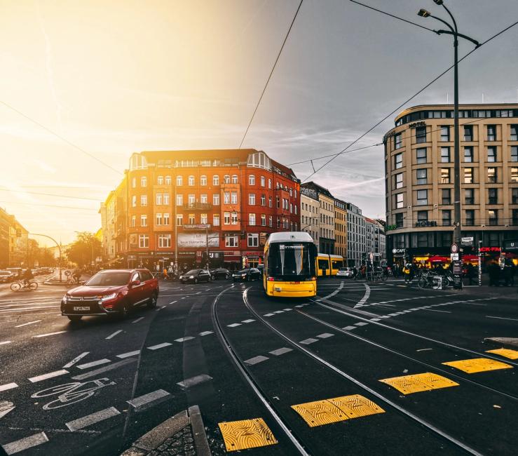 Straßenbahn in Berlin, wofür die Web-App Mein.Berlin entwickelt wurde