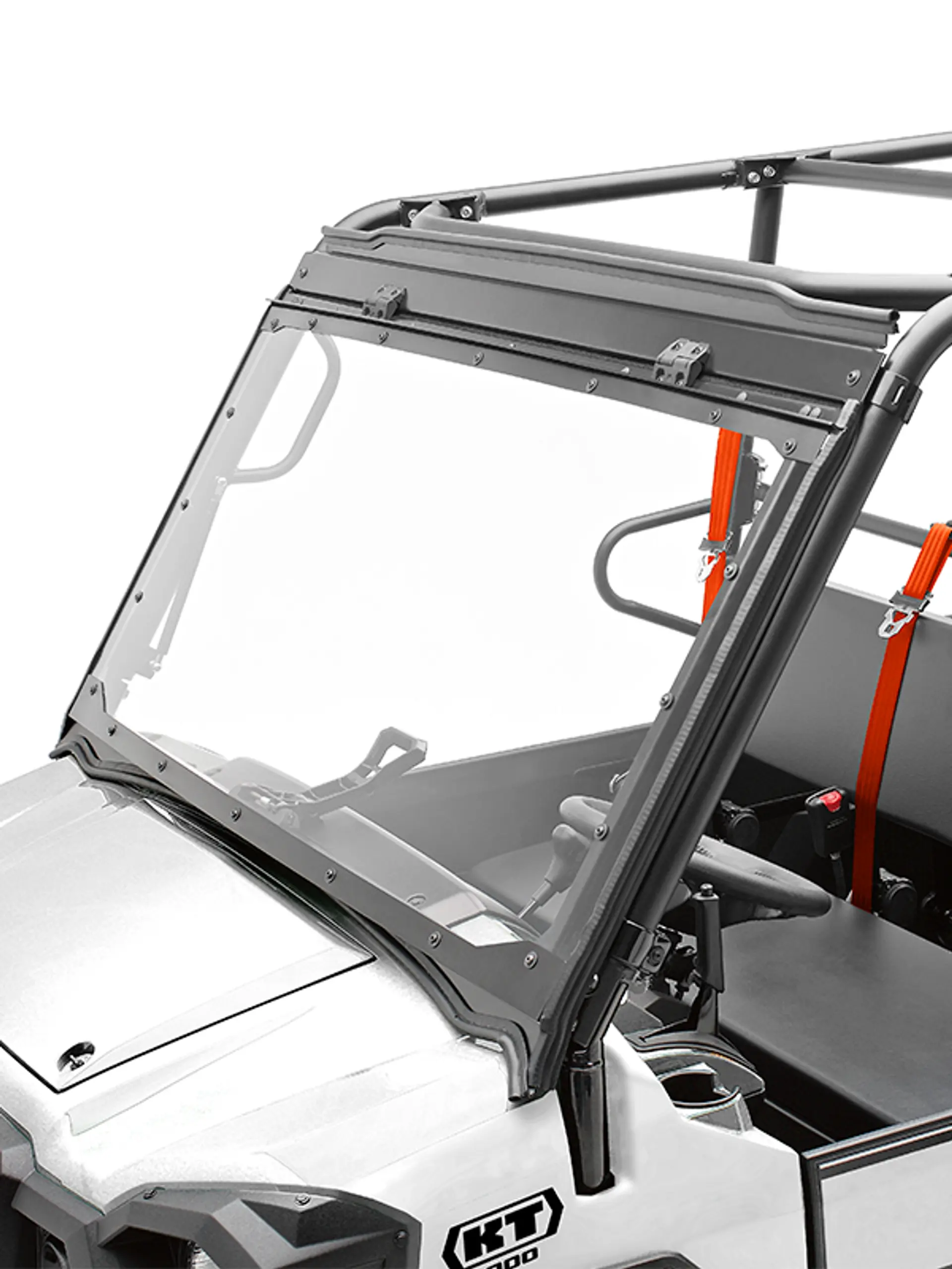 Polycarbonate Flip-Up Windshield accessory for Kawasaki UTV.