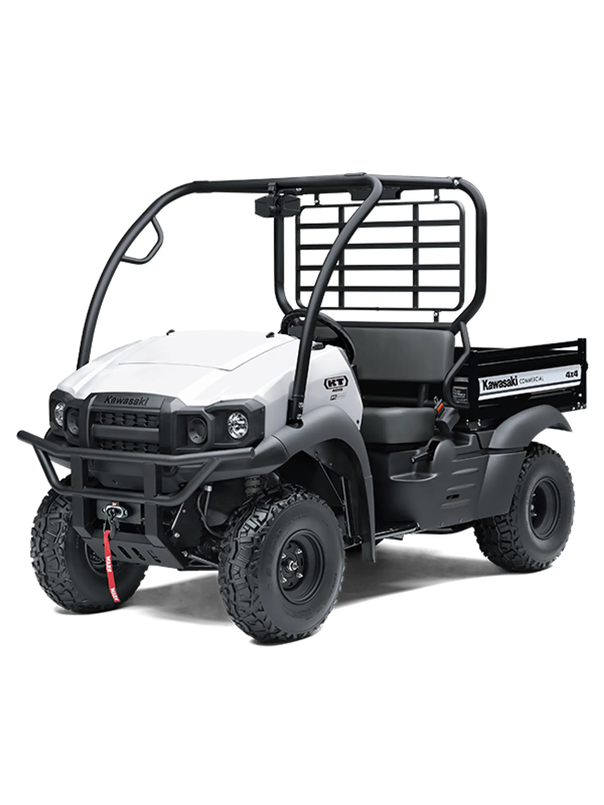 A winch mount accessory for a KT400 UTV.