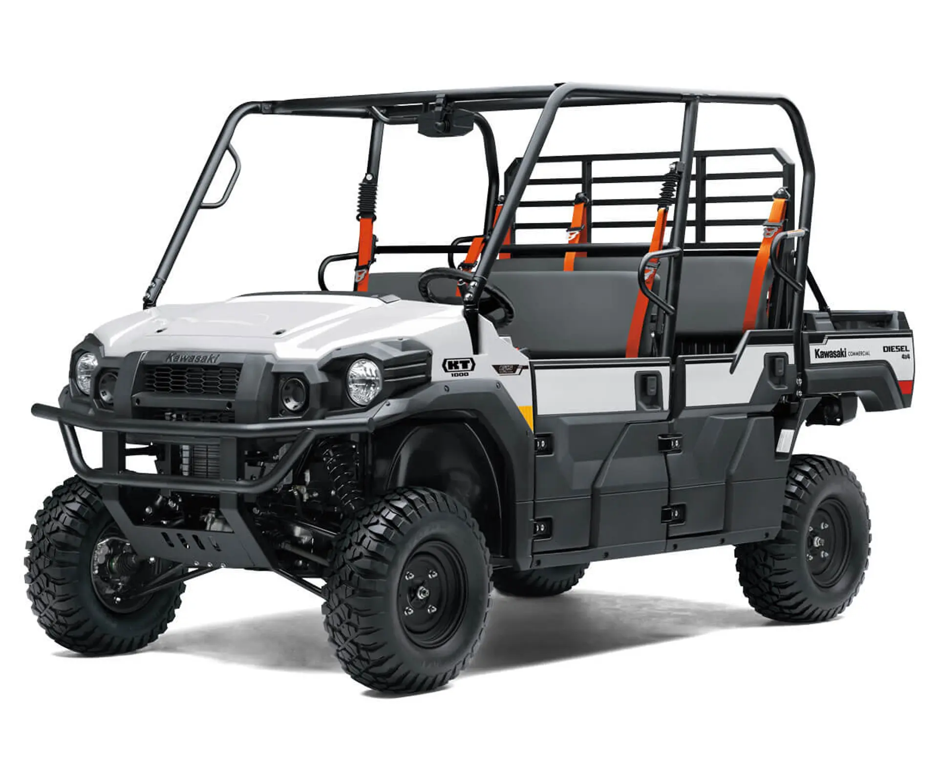 A white KT1000 Diesel TRANS UTV.