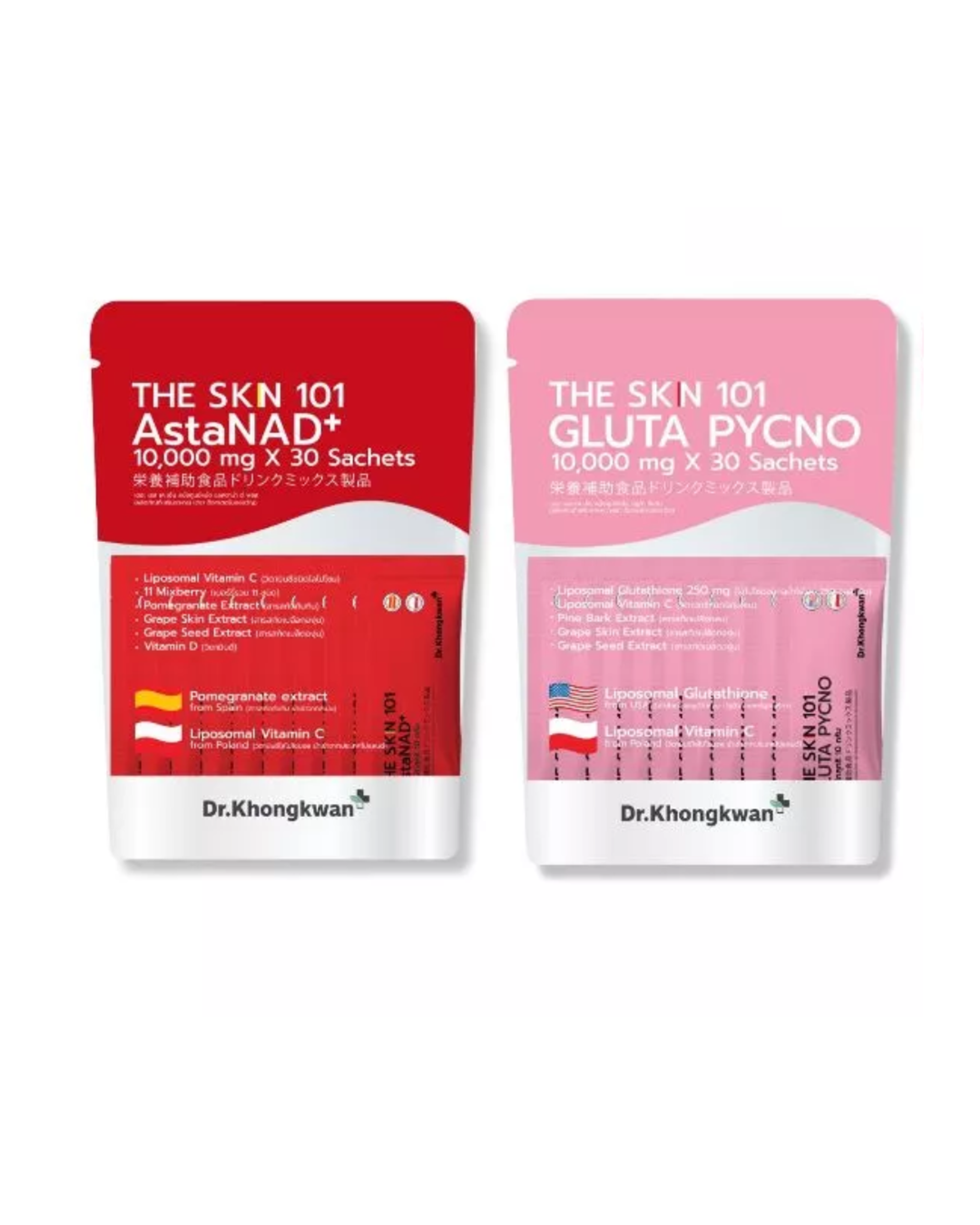 The Skn 101 Gluta Pycno + AstaNAD+ ดร.ของขวัญ The Skin