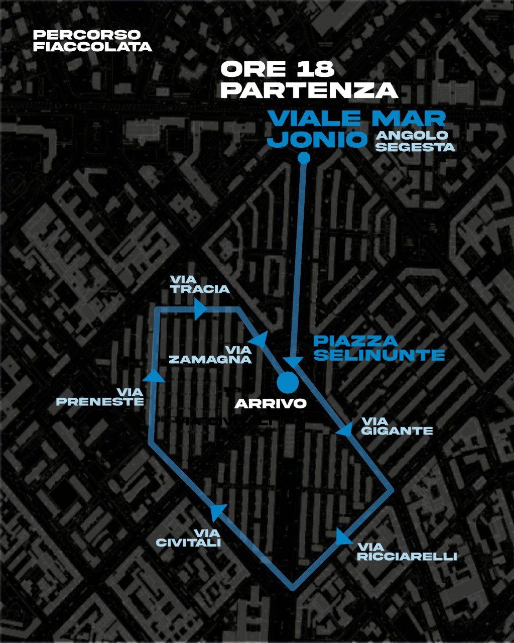 Fiaccolata anti-olimpica