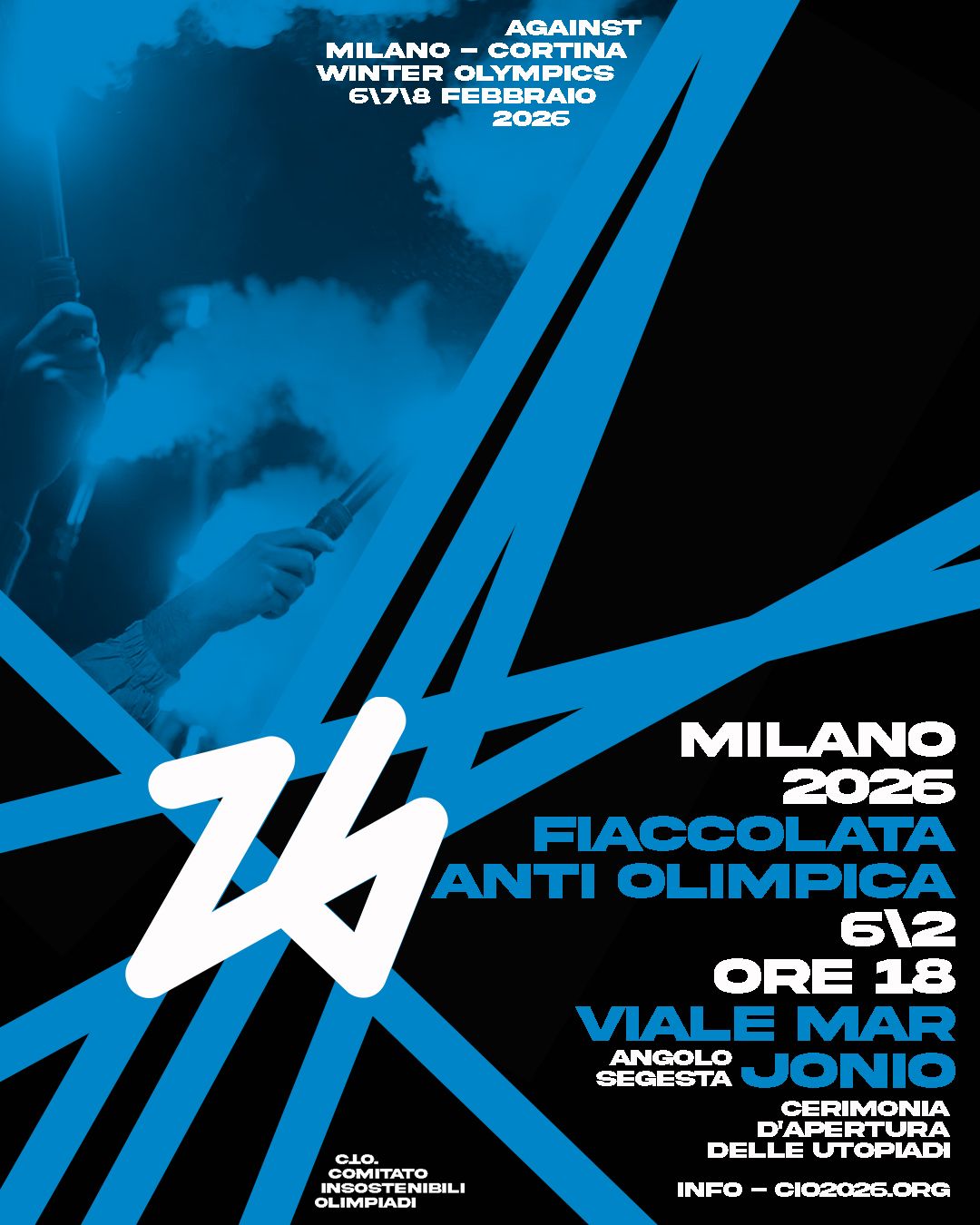 Fiaccolata anti-olimpica