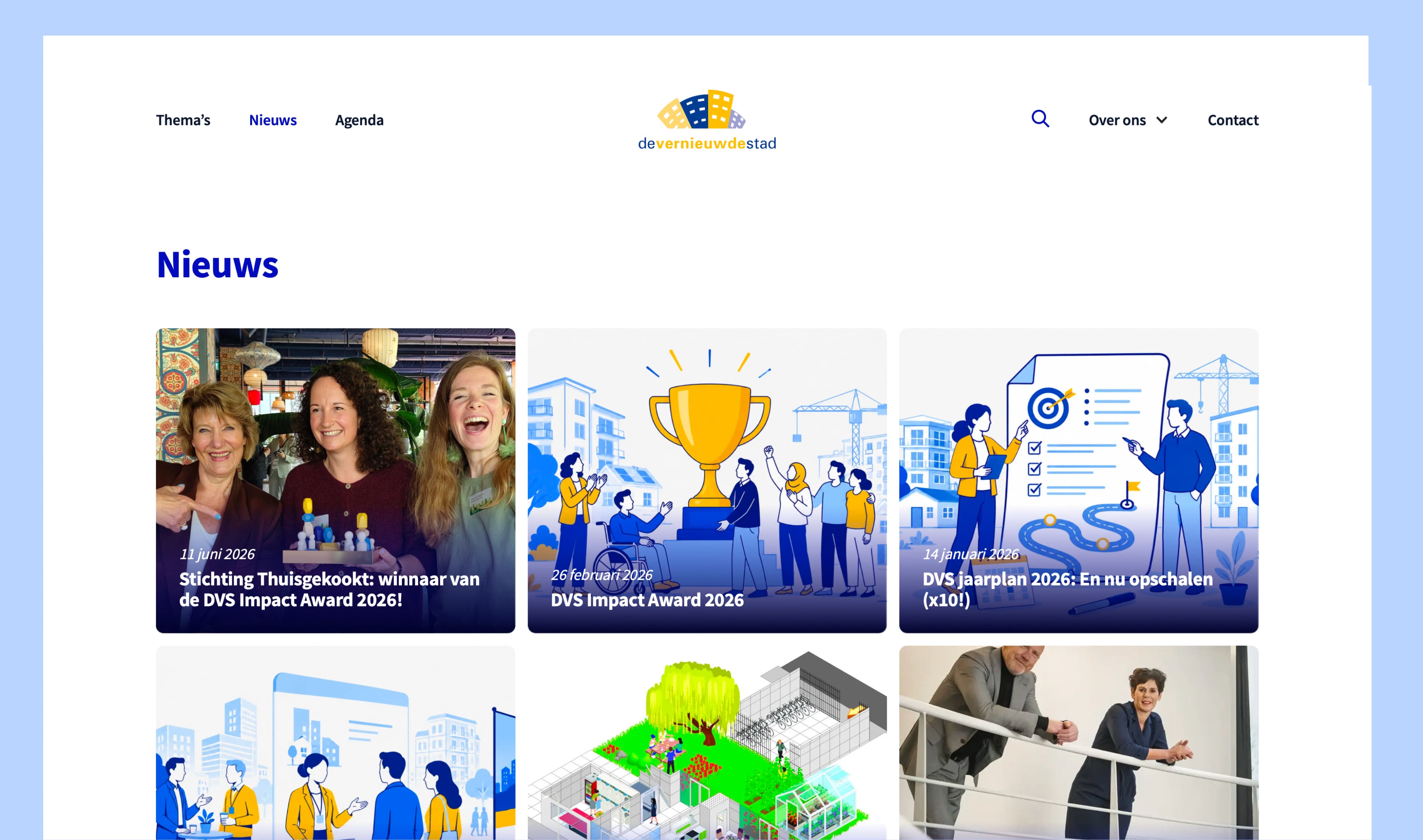 De Vernieuwde Stad - Nieuws pagina