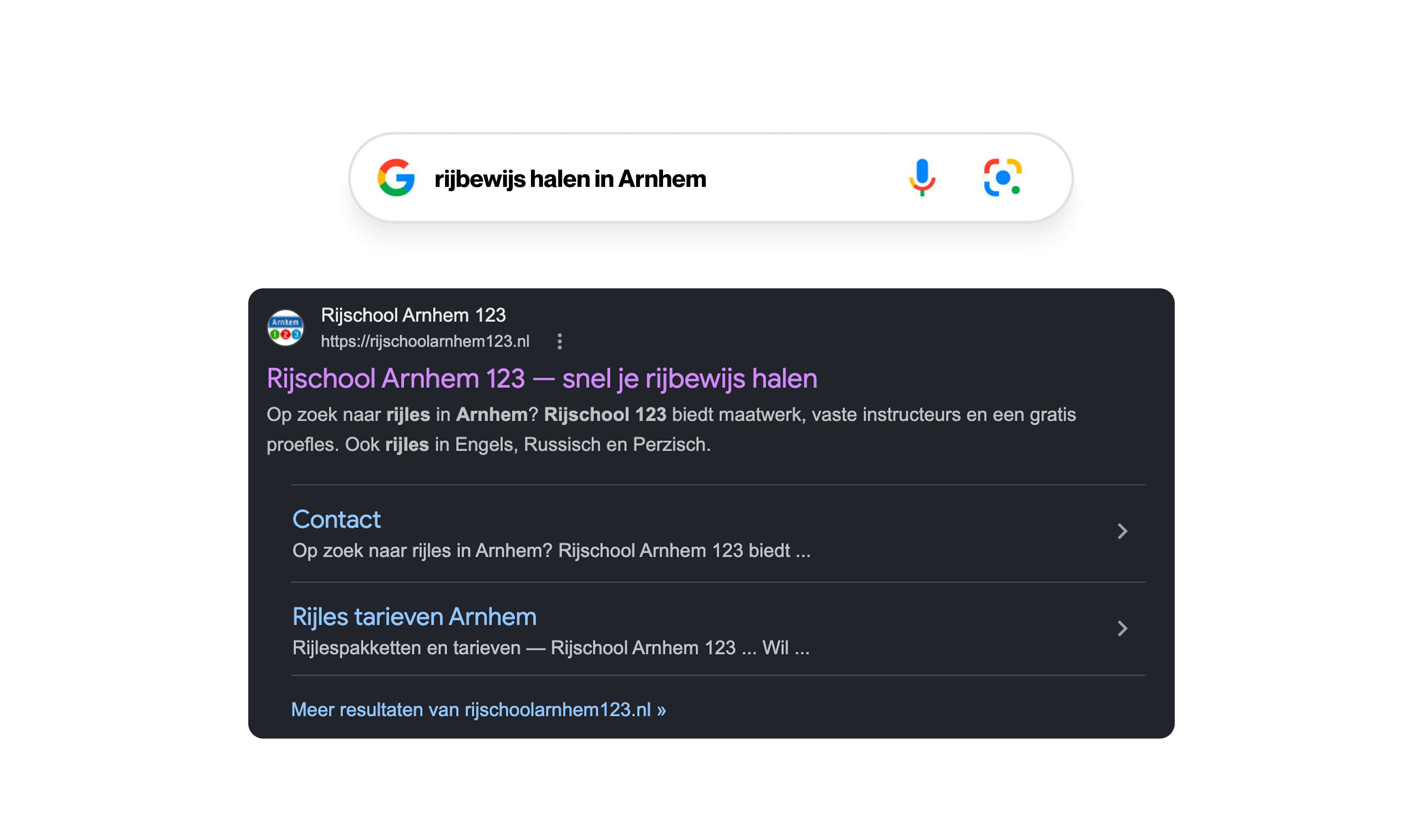 Rijschool Arnhem 123 - SEO