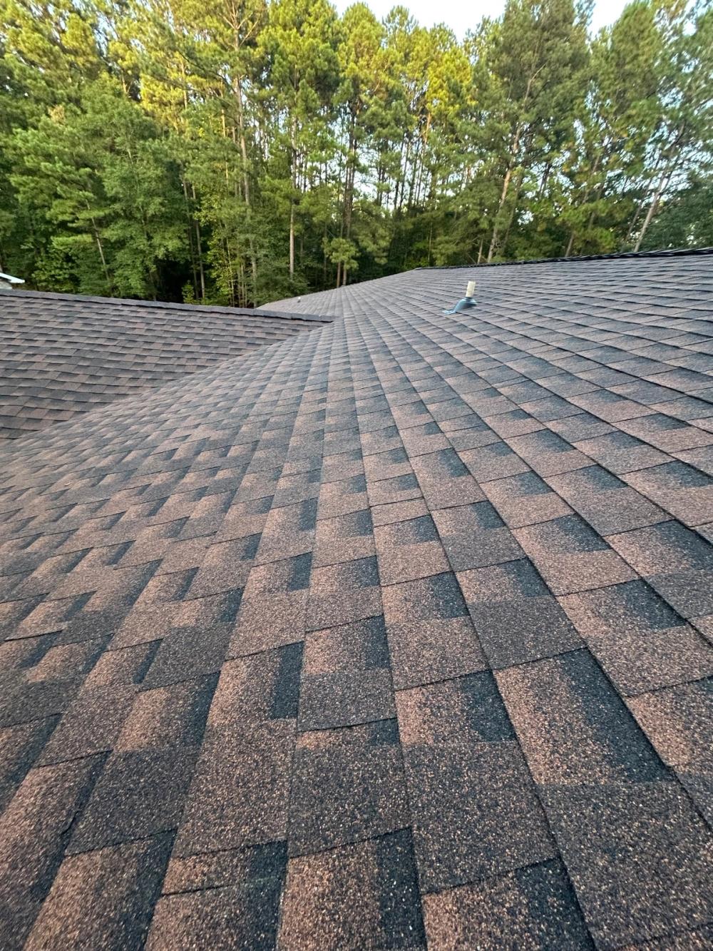 After photo of a GAF Timberline HDZ shingle roof in Hickory completed by Southeast Roofing in Purvis, MS.