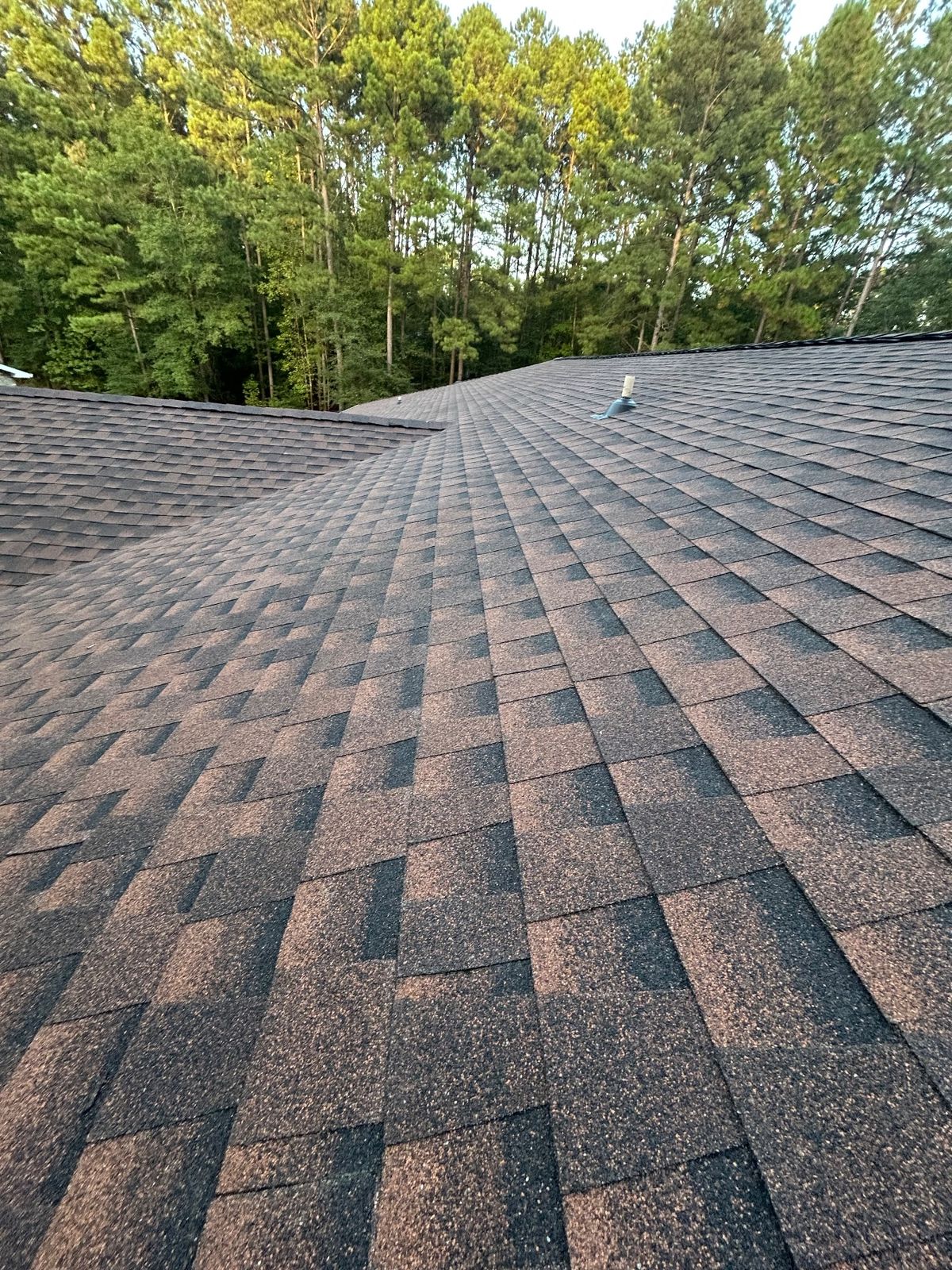 After photo of a GAF Timberline HDZ shingle roof in Hickory completed by Southeast Roofing in Purvis, MS.